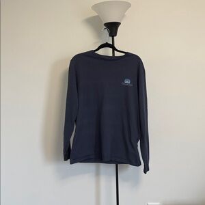 Vineyard Vines Navy Ski You Later Long Sleeve Tee